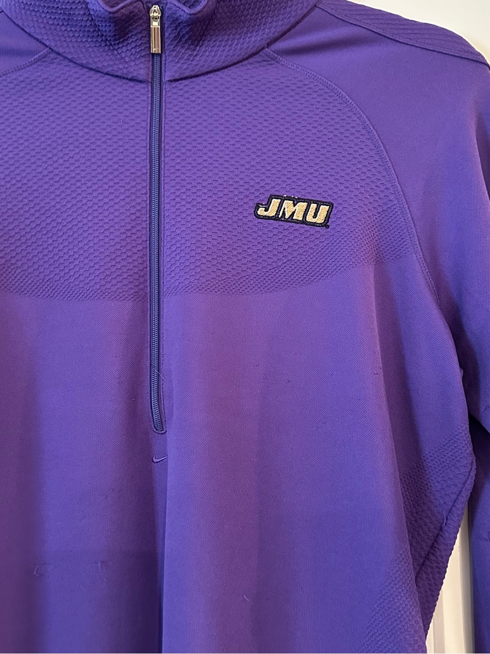 Nike Golf | Women’s JMU Dri-FIT Quarter-Zip Performance Top - Picture 2 of 9